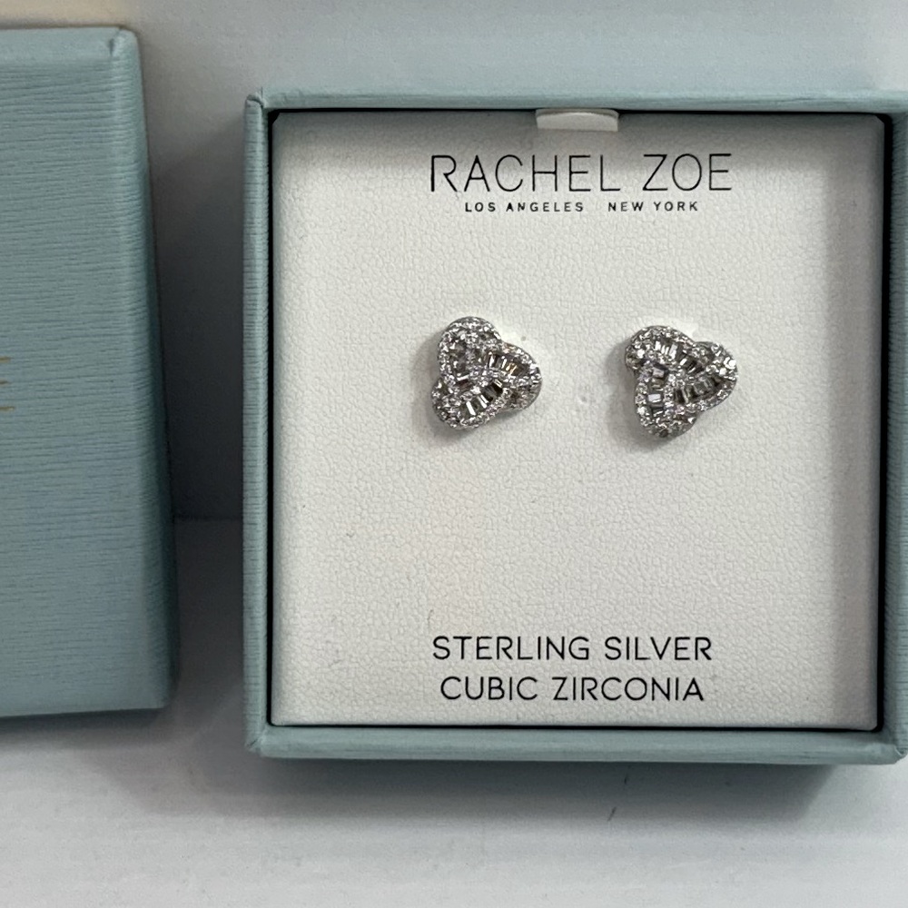 Rachel Zoe Sterling Silver Cubic Zirconia Earrings